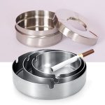 Stainless Steel Ashtrays with or without Windproof Cover